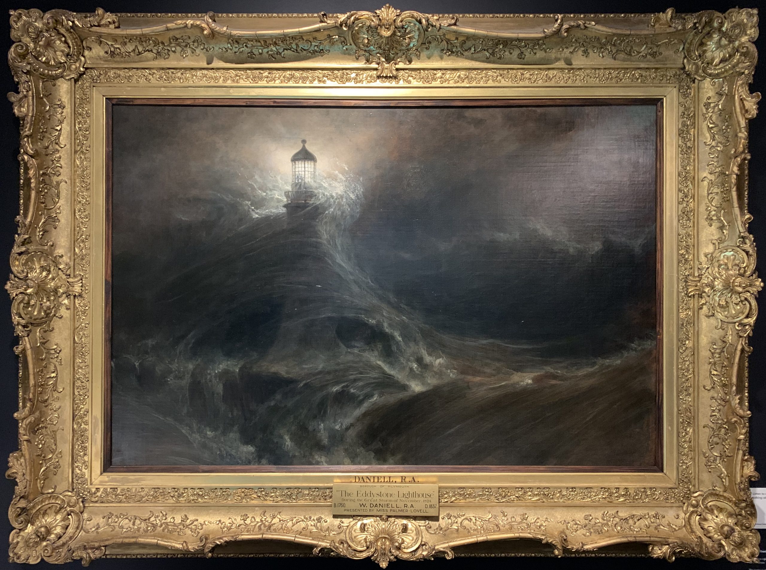 Eddystone Lighthouse During a Storm