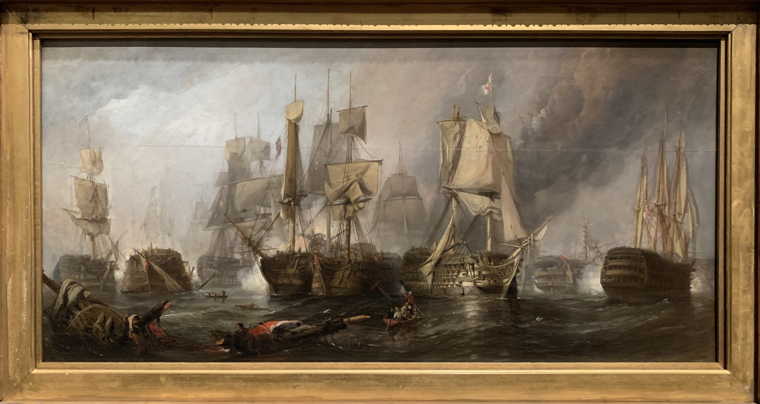 Sketch for ‘The Battle of Trafalgar, and the Victory of Lord Nelson over the Combined French and Spanish Fleets, October 21, 1805’