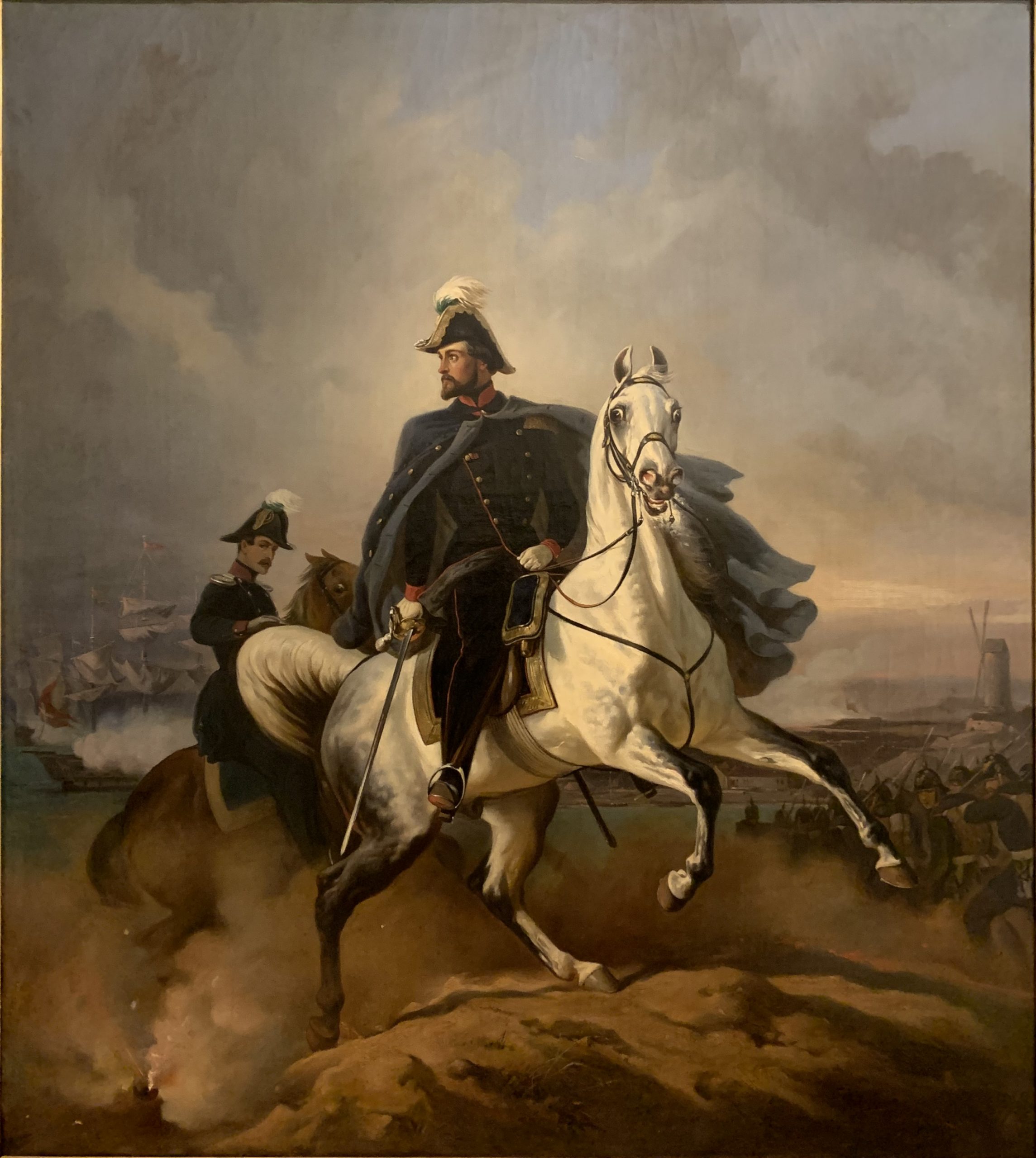 Ernest II, Duke of Saxe-Coburg-Gotha (1818-1893) at the Eckernförde, 5th April 1849