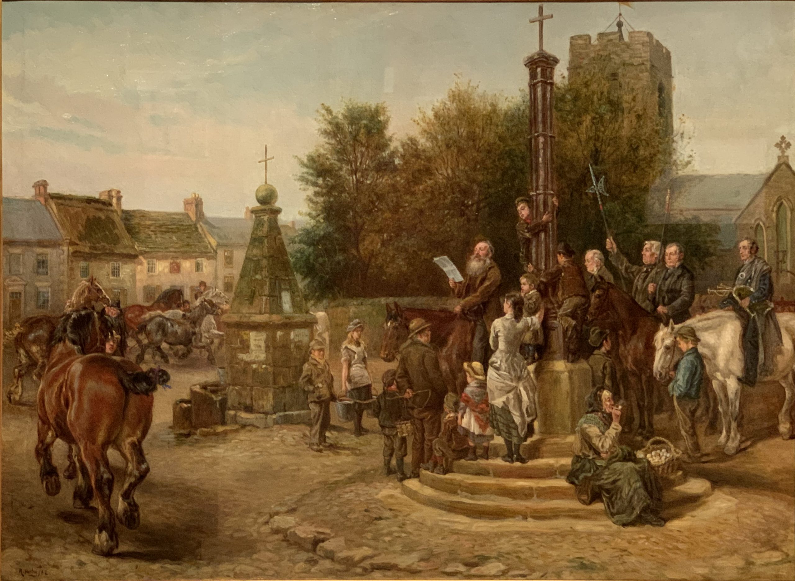 Proclaiming Stagshaw Fair at Corbridge